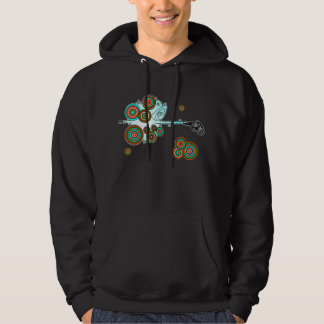 Psychedelischer Derringer-Vektor Hoodie