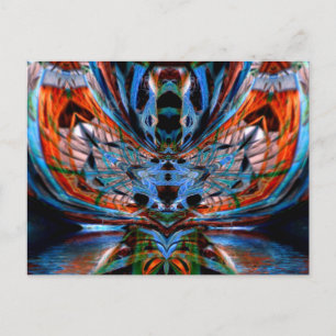 Psychedelischer DragonFly Postcard Postkarte