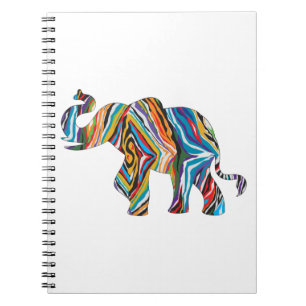 psychedelischer Elefant Notizblock