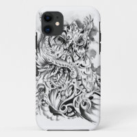 Psychedelischer Eule iPhone 5/5s Fall