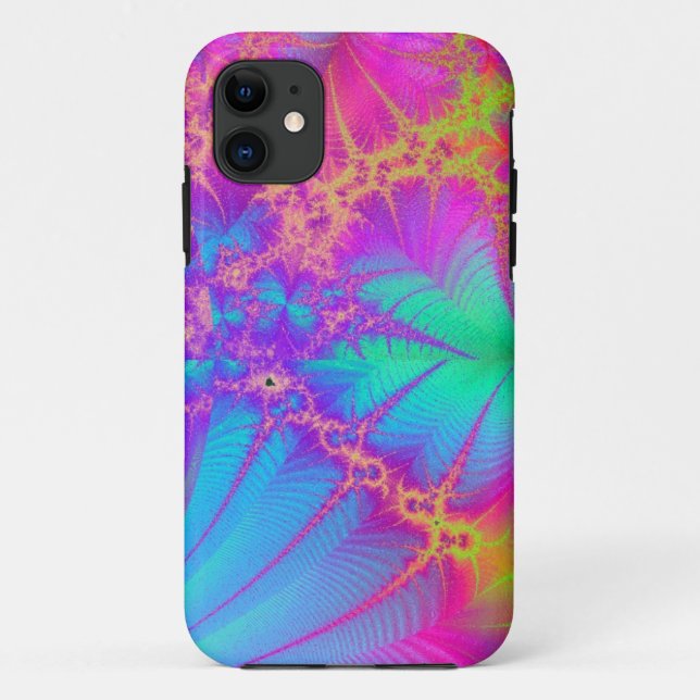 Psychedelischer Fraktal-Regenbogen iPhone 5 Fall Case-Mate iPhone Hülle (Rückseite)