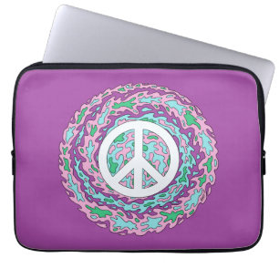 Psychedelischer Frieden Laptopschutzhülle