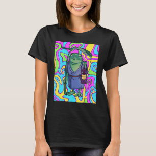 Psychedelischer Frosch mit Laternenfahrt T-Shirt