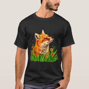 Psychedelischer Fuchswirbel abstrakt bunt T-Shirt