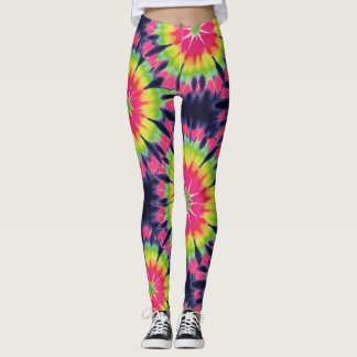 Psychedelischer Gefärbte Krawatte-Effekt Nahtloses Leggings