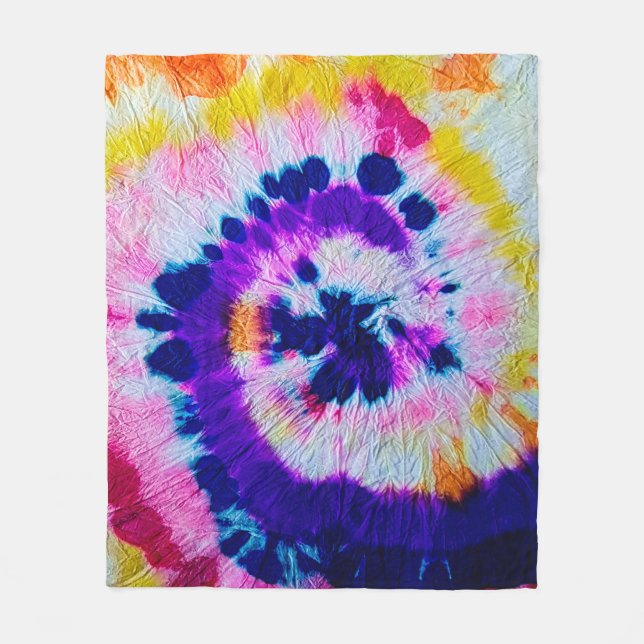 Psychedelischer Geist. Gefärbte Krawatte aus mehrf Fleecedecke (Vorderseite)