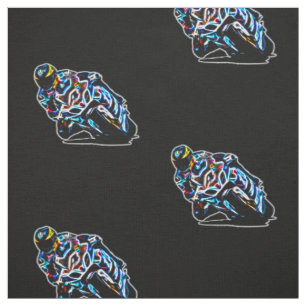 Psychedelischer glühender laufender stoff