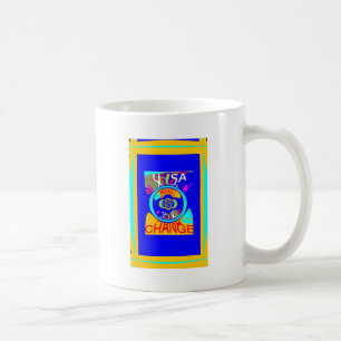 Psychedelischer Groove: Pop Art Abstrakt Energy Kaffeetasse
