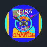 Psychedelischer Groove: Pop Art Abstrakt Energy Runde Wanduhr<br><div class="desc">Psychedelic Groove: Pop Art Abstrakt Energy Dive in eine lebendige, energiesparende Ästhetik mit der Psychedelic Groove: Pop Art Abstrakt Energy Design, exklusiv im Achempong Zazzle Online Shop! Dieses faszinierende Kunstwerk zeichnet sich durch eine dynamische, abstrakte Komposition aus, die sich durch Farbe und Bewegung auszeichnet. Das Design wird von einem kühnen,...</div>
