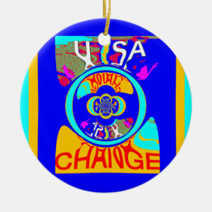 Psychedelischer Groove: Pop Art Abstrakte Energie Keramik Ornament