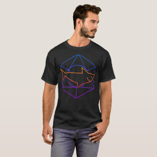 Psychedelischer heiliger Geometrie-Haifisch T-Shirt
