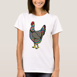 Psychedelischer Henne-T - Shirt