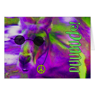 Psychedelischer Hippie-friedlicher Känguru, Typ!