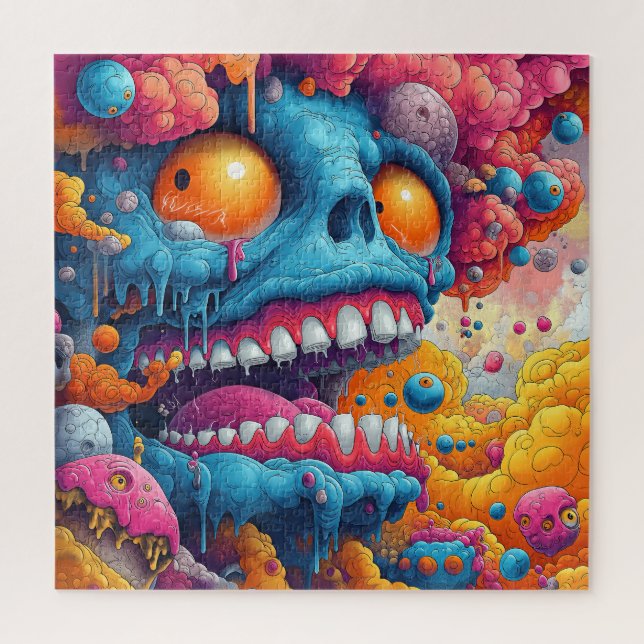 Psychedelischer Horror-Gesicht (Vertikal)