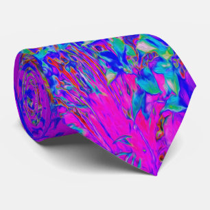 Psychedelischer impressionistischer violetter Land Krawatte