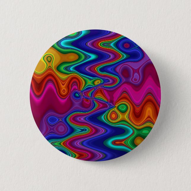 Psychedelischer Knopf Button (Vorderseite)