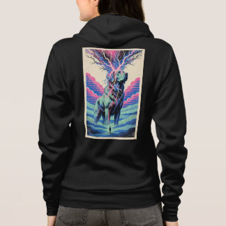 Psychedelischer Kosmischer Hund-Hoodie Frauen - Sp Hoodie