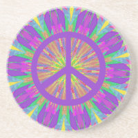 Psychedelischer Krawatten-Untersetzer