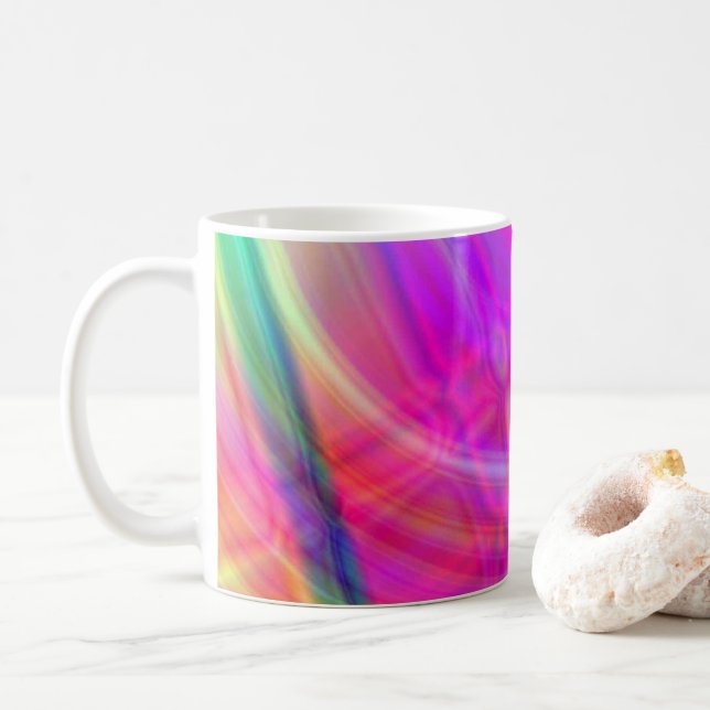 Psychedelischer Kreis Tasse (Mit Donut)