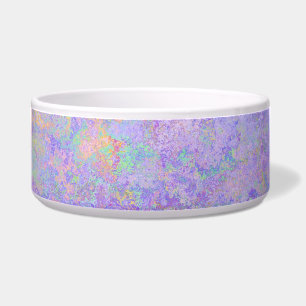 Psychedelischer Lavender Lila Neon Pastel Abstrakt Napf