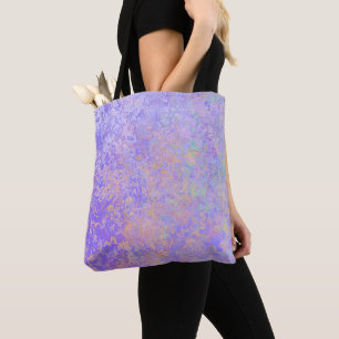 Psychedelischer Lavender Lila Neon Pastel Abstrakt Tasche