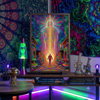 Psychedelischer Neon-Spiritual-Guardian-Visionär