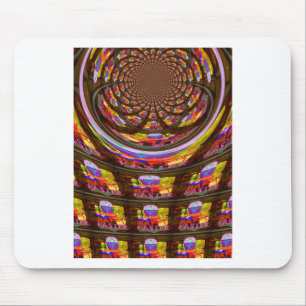 Psychedelischer Oster-Kaleidoskop-Kunstprint Mousepad