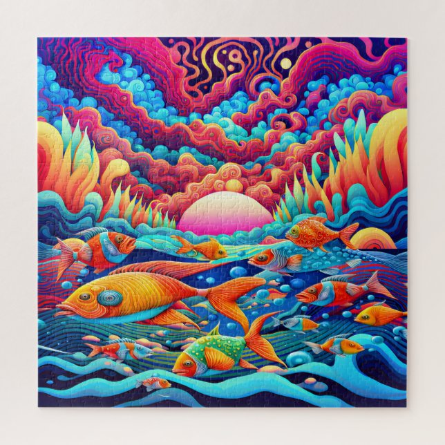 Psychedelischer Ozean (Vertikal)