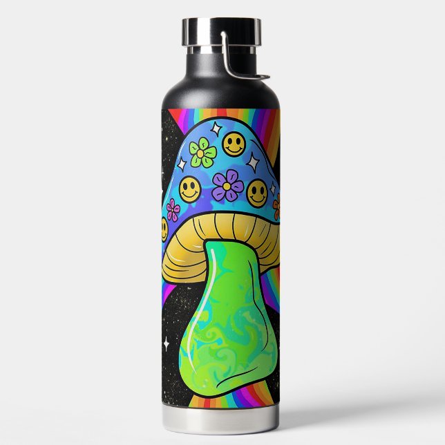 Psychedelischer Pilz Trinkflasche (links)
