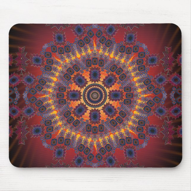 Psychedelischer Radialentwurf: Mousepad (Vorne)