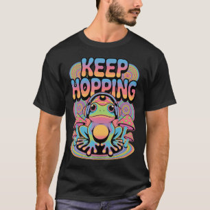Psychedelischer Rave-Frosch-Pilz T-Shirt