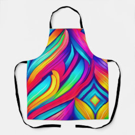 Psychedelischer Regenbogen-Vortex Schürze