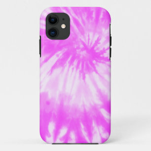 Psychedelischer rosa Funk-gefärbte Krawatte iPhone Case-Mate iPhone Hülle