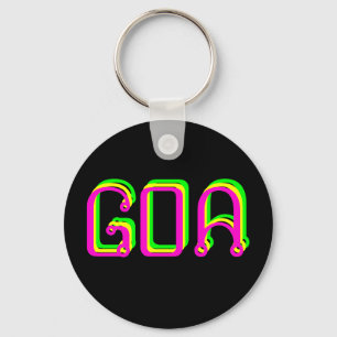 Psychedelischer Schlüsselbund goa Schlüsselanhänger