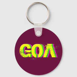 Psychedelischer Schlüsselbund goa Schlüsselanhänger