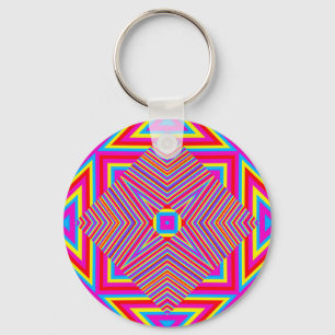 Psychedelischer Sitzungsschlüsselträger Nr. 2 Schlüsselanhänger