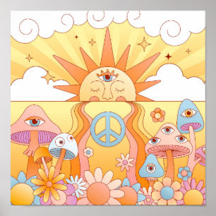 Psychedelischer Sommer-Traum Poster