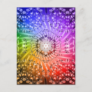 Psychedelischer Spiral: Vector Art: Postkarte