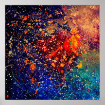 Psychedelischer Spritzer | Farbiger Regenbogen Abs