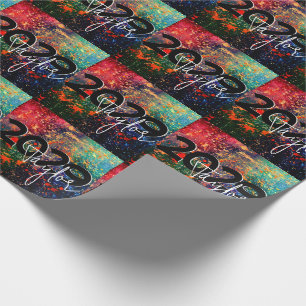 Psychedelischer Spritzer   Rainbow Abstrakter Absc Geschenkpapier