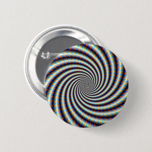 Psychedelischer Swirl Button