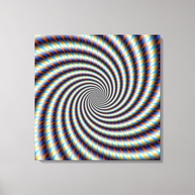 Psychedelischer Swirl Leinwanddruck (Vorderseite)