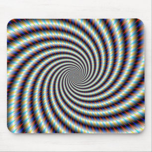 Psychedelischer Swirl Mousepad