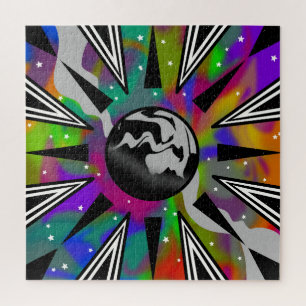 Psychedelischer Trippy-Weltraum und Abstraktes