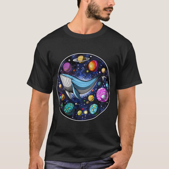 Psychedelischer Wal T-Shirt (Vorderseite)