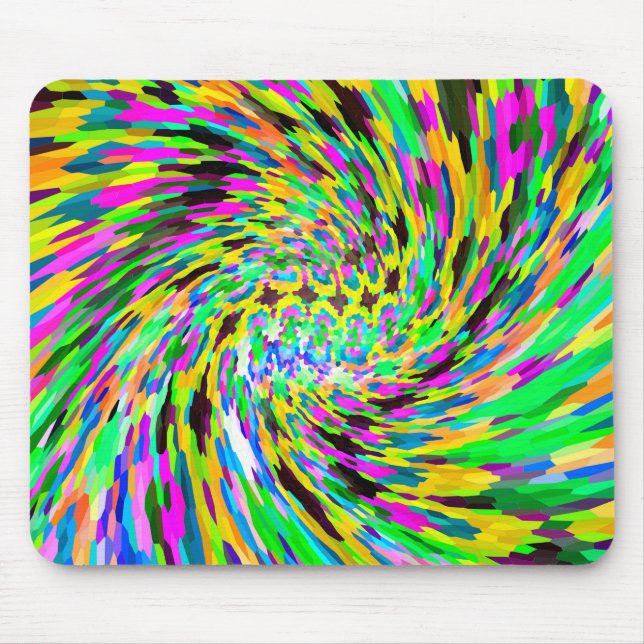 Psychedelischer Wirbelsturm Mousepad (Vorne)