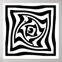 Psychedelischer zeichn mit optischer Täuschung