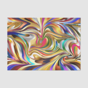 psychedelisches abstraktes Gewebepapier Seidenpapier
