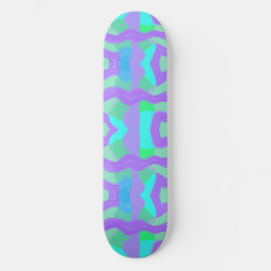 Psychedelisches afrikanisches Patchwork: Green Lil Skateboard