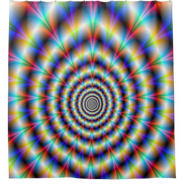 Psychedelisches Auge Duschvorhang (Vorderseite)